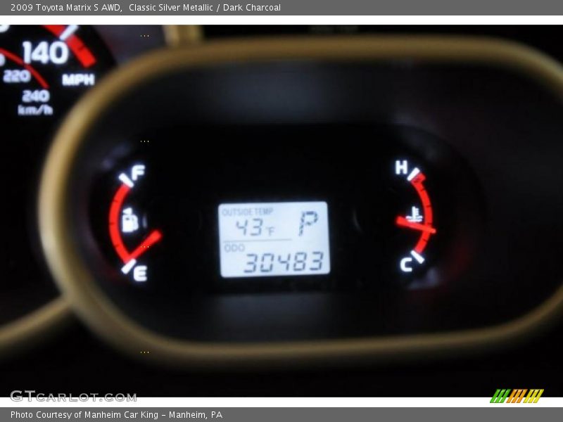 Classic Silver Metallic / Dark Charcoal 2009 Toyota Matrix S AWD