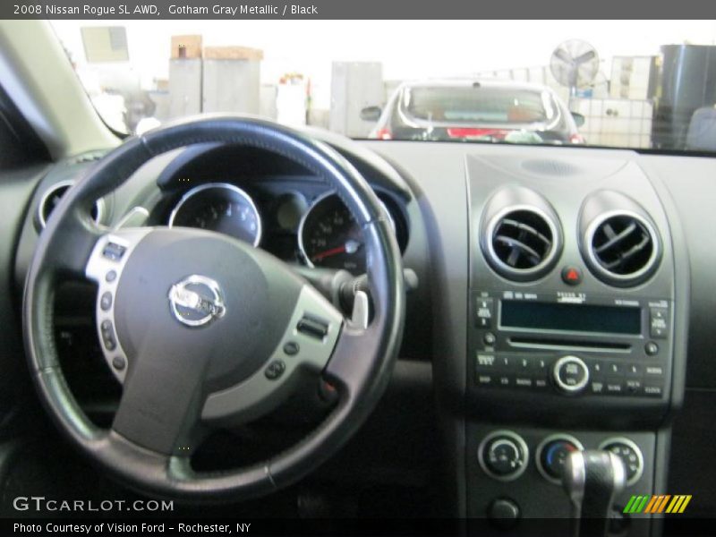 Gotham Gray Metallic / Black 2008 Nissan Rogue SL AWD