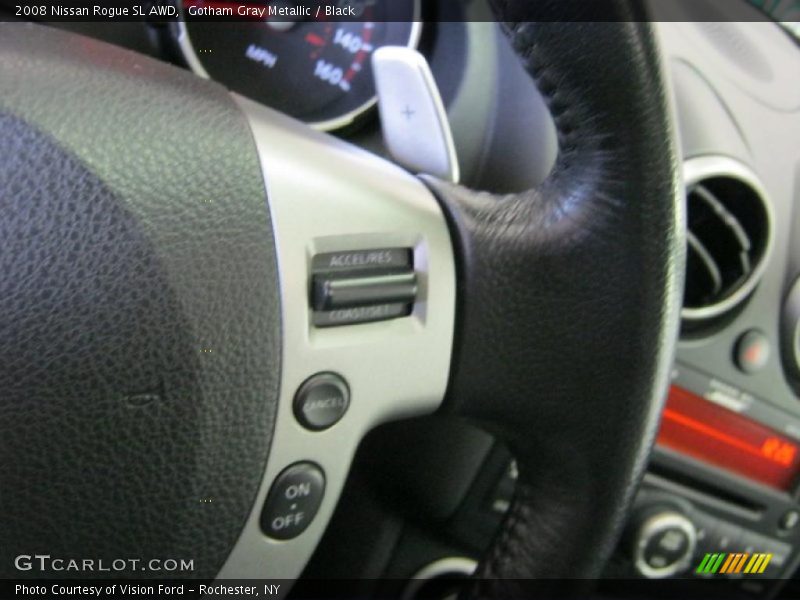 Gotham Gray Metallic / Black 2008 Nissan Rogue SL AWD