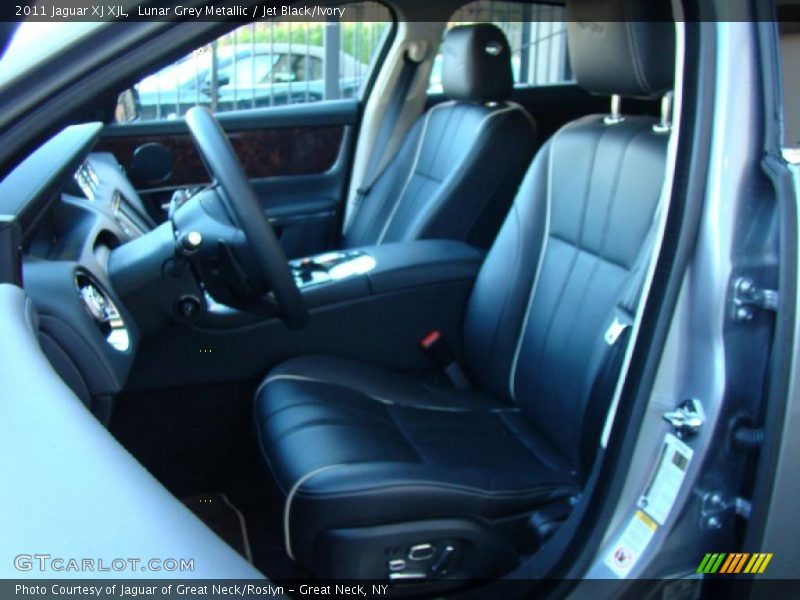 Lunar Grey Metallic / Jet Black/Ivory 2011 Jaguar XJ XJL