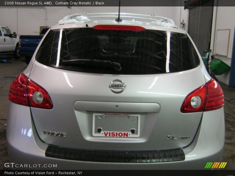 Gotham Gray Metallic / Black 2008 Nissan Rogue SL AWD