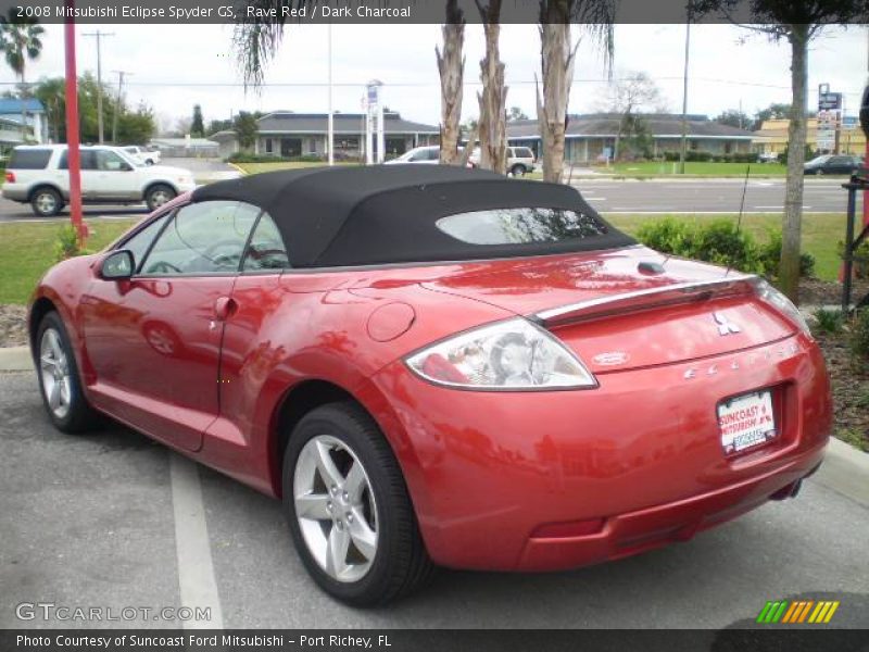 Rave Red / Dark Charcoal 2008 Mitsubishi Eclipse Spyder GS