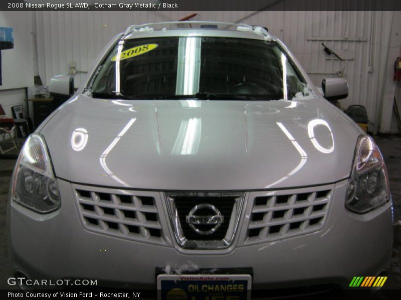 Gotham Gray Metallic / Black 2008 Nissan Rogue SL AWD