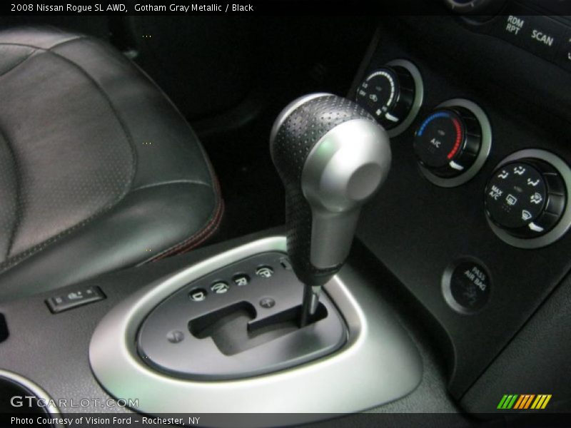 Gotham Gray Metallic / Black 2008 Nissan Rogue SL AWD