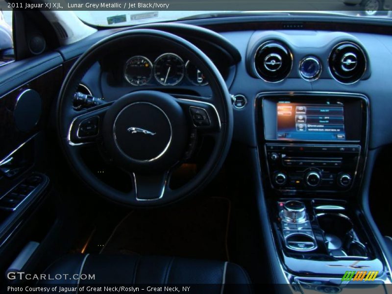 Lunar Grey Metallic / Jet Black/Ivory 2011 Jaguar XJ XJL