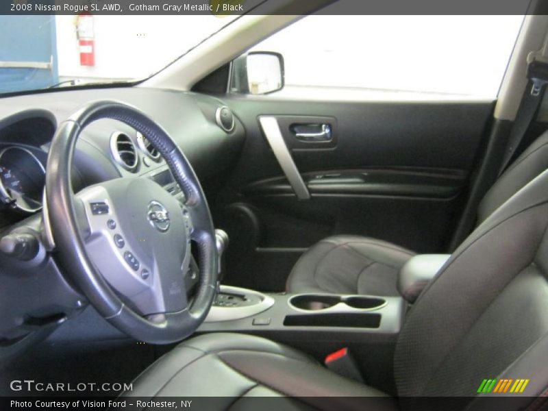 Gotham Gray Metallic / Black 2008 Nissan Rogue SL AWD