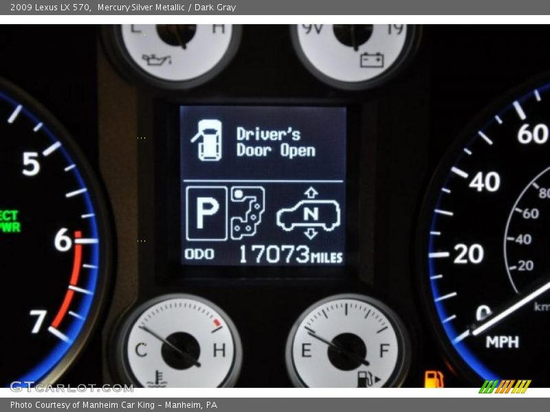Mercury Silver Metallic / Dark Gray 2009 Lexus LX 570