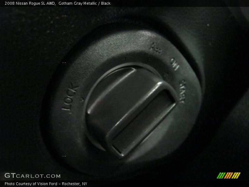 Gotham Gray Metallic / Black 2008 Nissan Rogue SL AWD