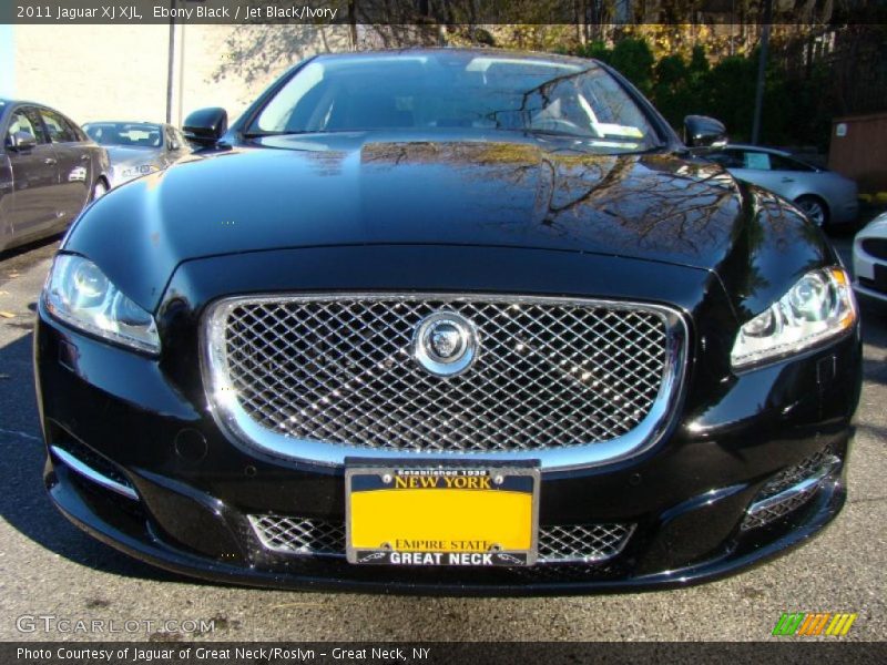 Ebony Black / Jet Black/Ivory 2011 Jaguar XJ XJL