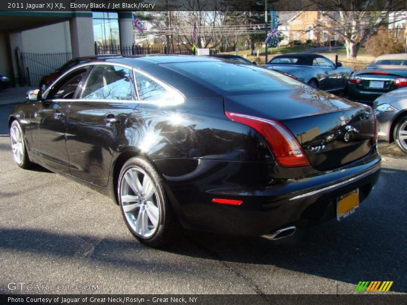 Ebony Black / Jet Black/Ivory 2011 Jaguar XJ XJL