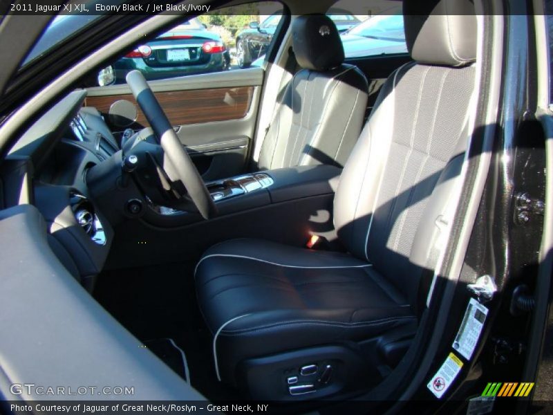 Ebony Black / Jet Black/Ivory 2011 Jaguar XJ XJL