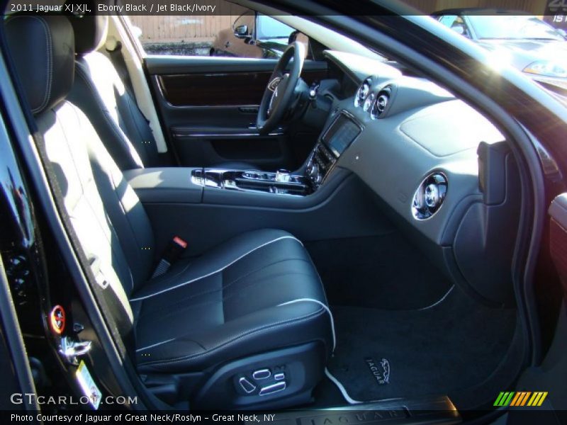 Ebony Black / Jet Black/Ivory 2011 Jaguar XJ XJL