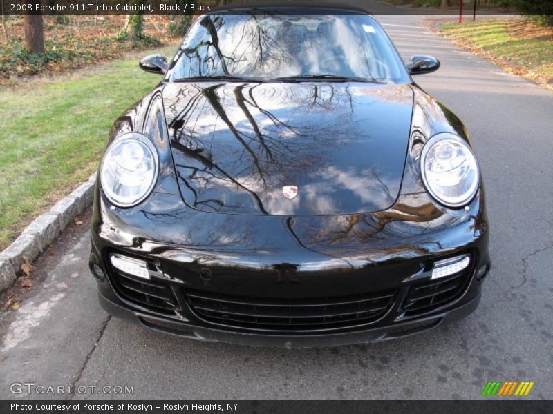 Black / Black 2008 Porsche 911 Turbo Cabriolet