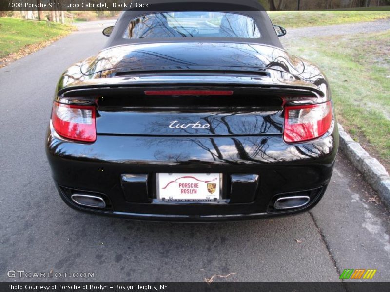 Black / Black 2008 Porsche 911 Turbo Cabriolet