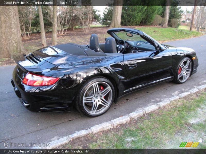 Black / Black 2008 Porsche 911 Turbo Cabriolet
