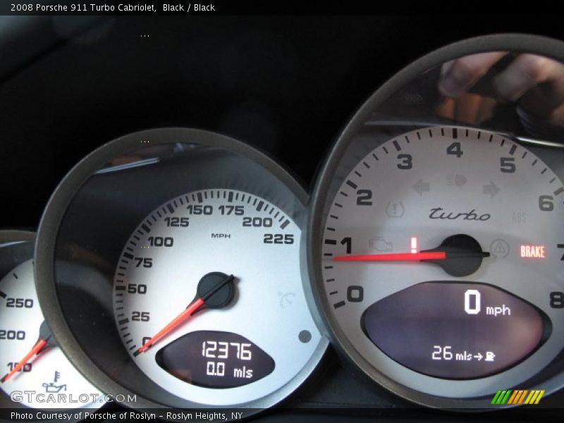 Black / Black 2008 Porsche 911 Turbo Cabriolet