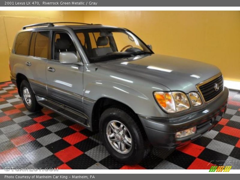 Riverrock Green Metallic / Gray 2001 Lexus LX 470