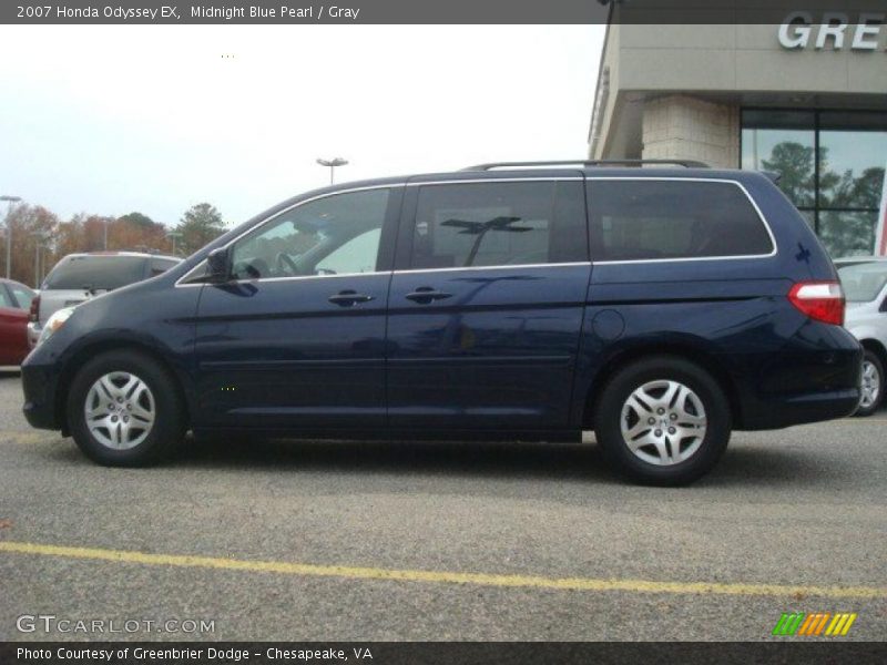 Midnight Blue Pearl / Gray 2007 Honda Odyssey EX
