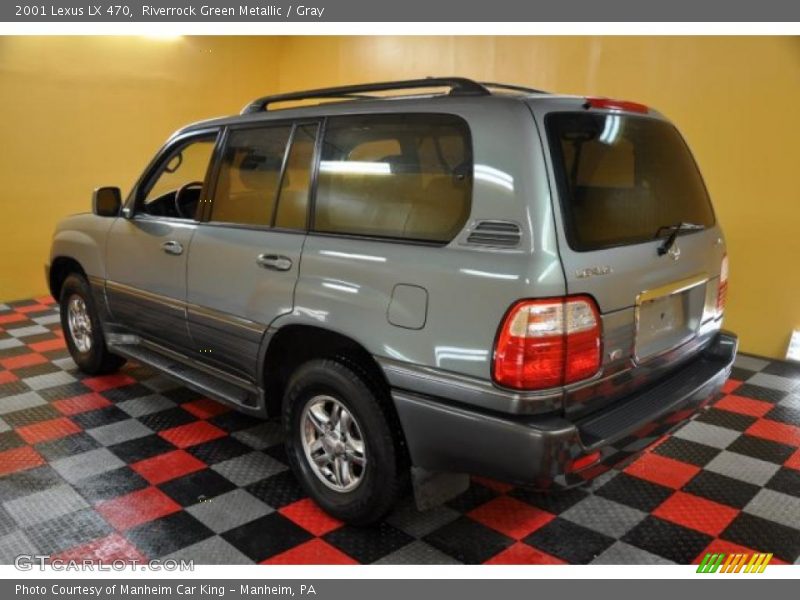 Riverrock Green Metallic / Gray 2001 Lexus LX 470