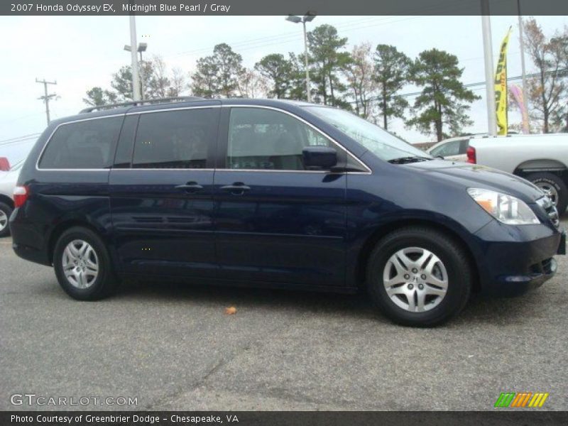 Midnight Blue Pearl / Gray 2007 Honda Odyssey EX