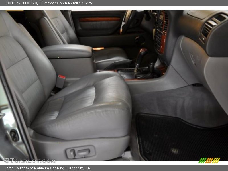 Riverrock Green Metallic / Gray 2001 Lexus LX 470