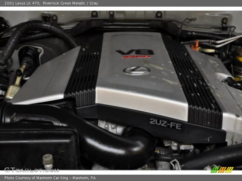 Riverrock Green Metallic / Gray 2001 Lexus LX 470