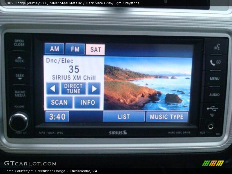 Silver Steel Metallic / Dark Slate Gray/Light Graystone 2009 Dodge Journey SXT