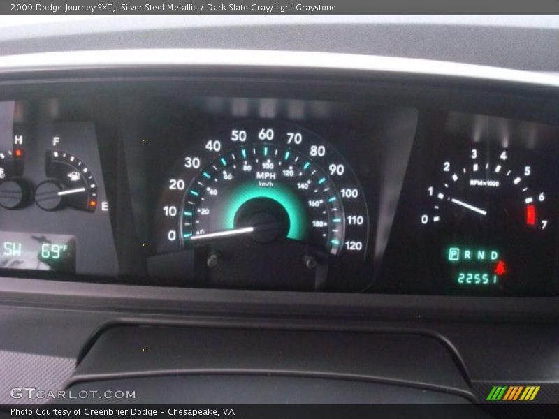 Silver Steel Metallic / Dark Slate Gray/Light Graystone 2009 Dodge Journey SXT