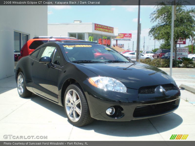 Kalapana Black / Dark Charcoal 2008 Mitsubishi Eclipse GT Coupe