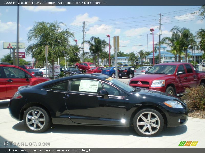 Kalapana Black / Dark Charcoal 2008 Mitsubishi Eclipse GT Coupe