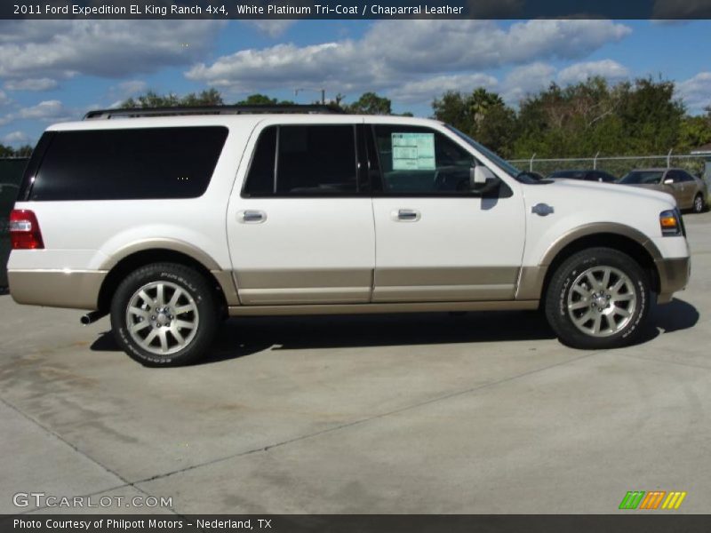  2011 Expedition EL King Ranch 4x4 White Platinum Tri-Coat