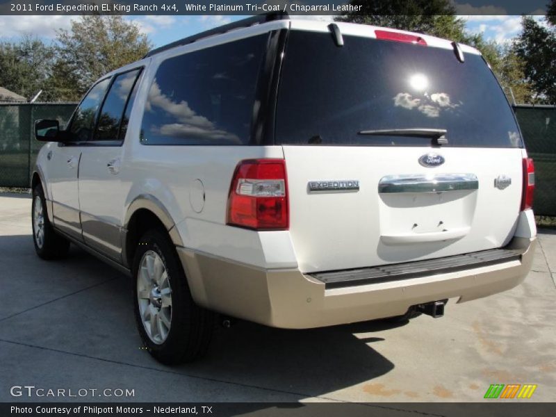 White Platinum Tri-Coat / Chaparral Leather 2011 Ford Expedition EL King Ranch 4x4