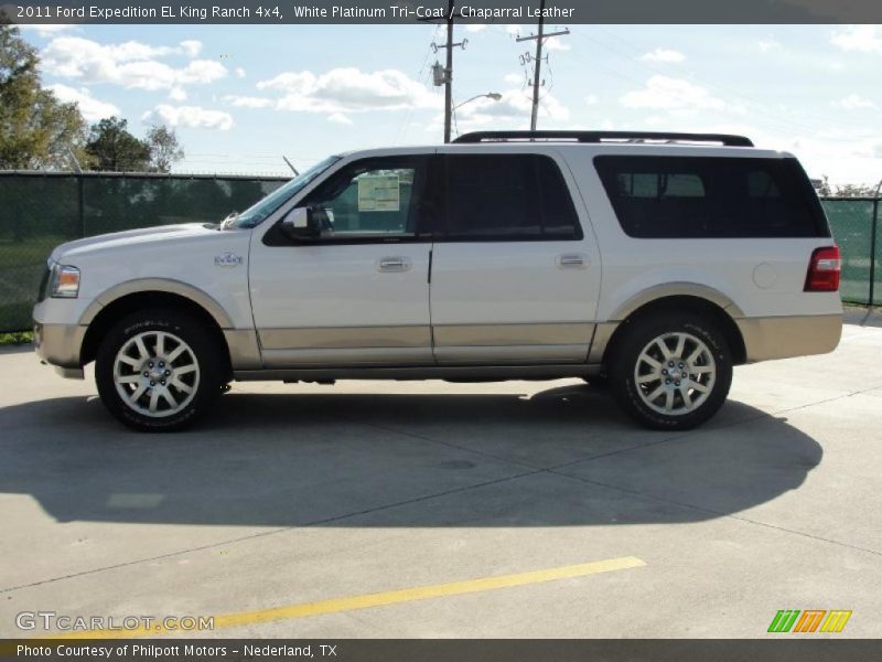 White Platinum Tri-Coat / Chaparral Leather 2011 Ford Expedition EL King Ranch 4x4