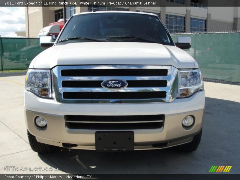 White Platinum Tri-Coat / Chaparral Leather 2011 Ford Expedition EL King Ranch 4x4