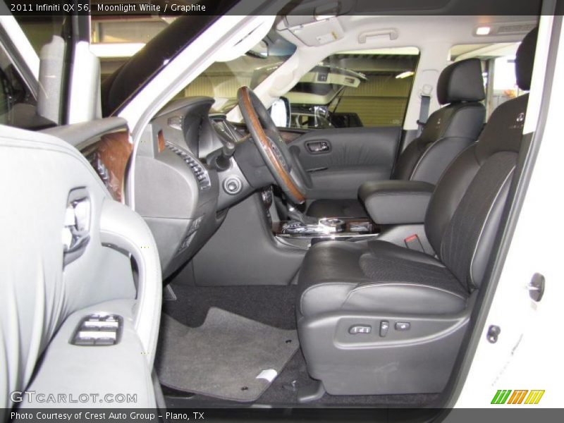 Moonlight White / Graphite 2011 Infiniti QX 56