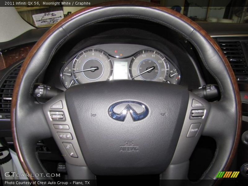 Moonlight White / Graphite 2011 Infiniti QX 56