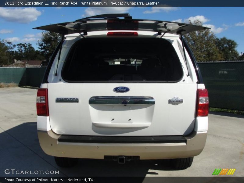 White Platinum Tri-Coat / Chaparral Leather 2011 Ford Expedition EL King Ranch 4x4