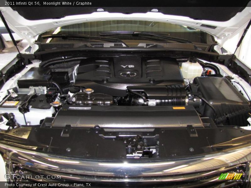 Moonlight White / Graphite 2011 Infiniti QX 56
