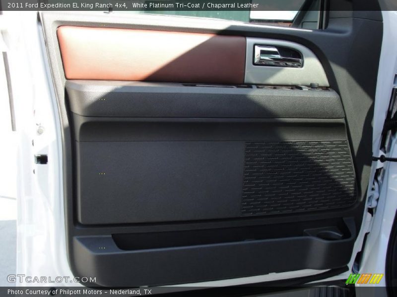 White Platinum Tri-Coat / Chaparral Leather 2011 Ford Expedition EL King Ranch 4x4