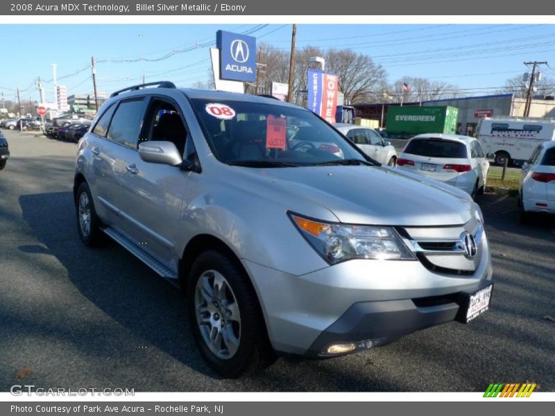 Billet Silver Metallic / Ebony 2008 Acura MDX Technology
