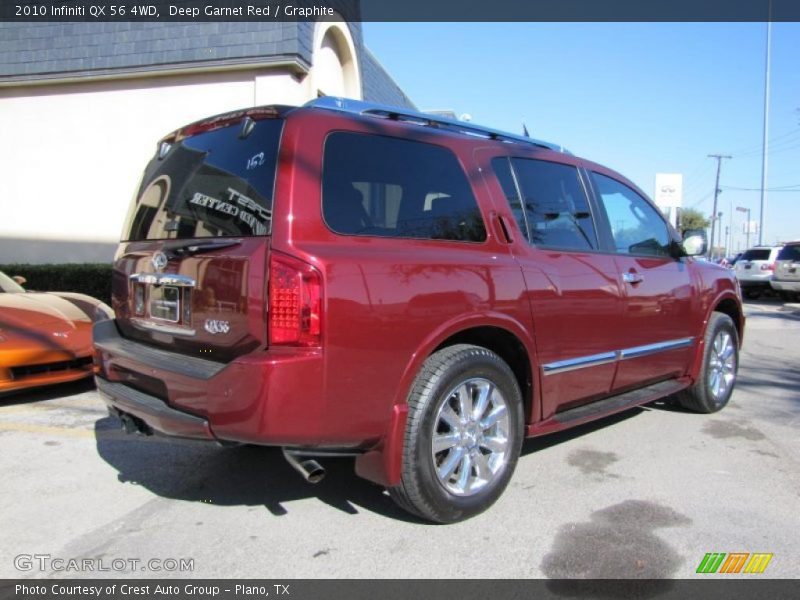 Deep Garnet Red / Graphite 2010 Infiniti QX 56 4WD