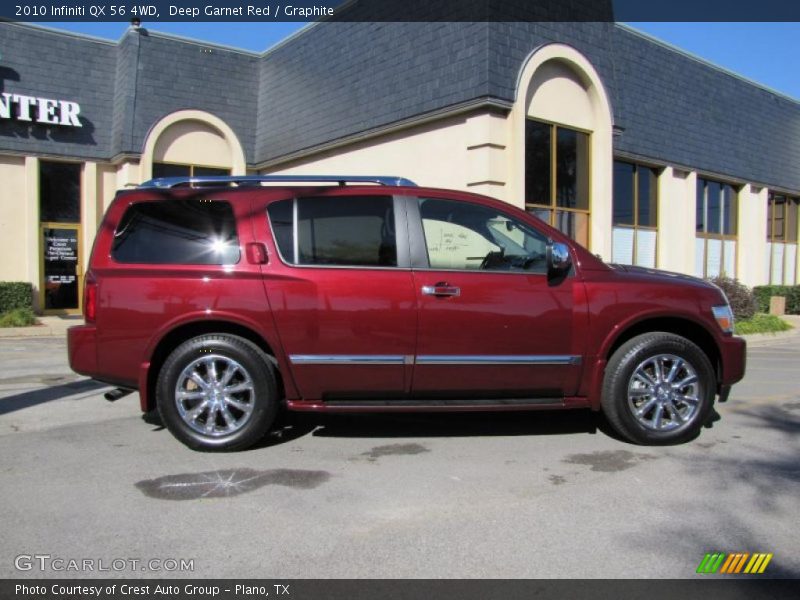 Deep Garnet Red / Graphite 2010 Infiniti QX 56 4WD