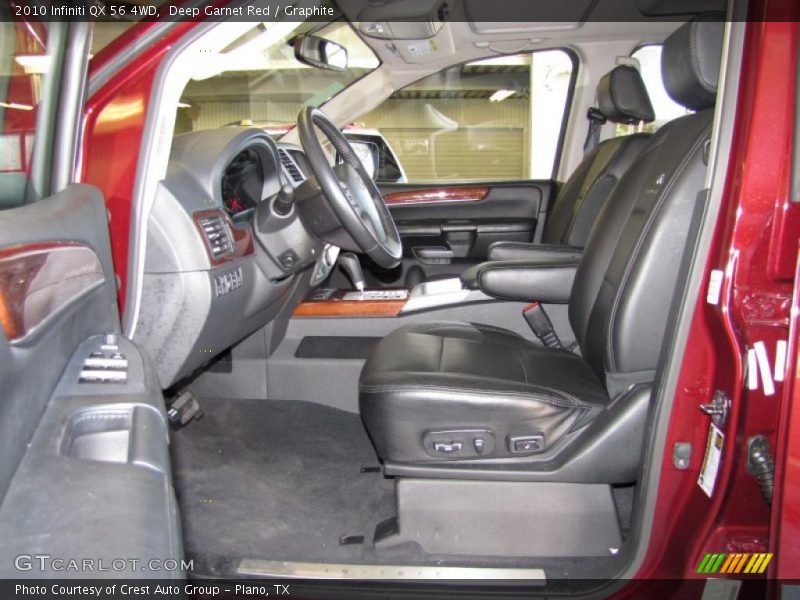 Deep Garnet Red / Graphite 2010 Infiniti QX 56 4WD
