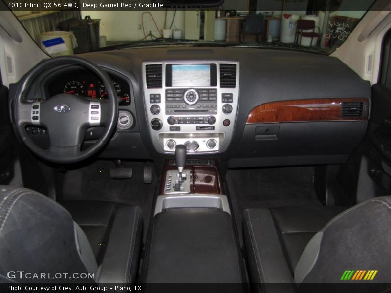 Deep Garnet Red / Graphite 2010 Infiniti QX 56 4WD