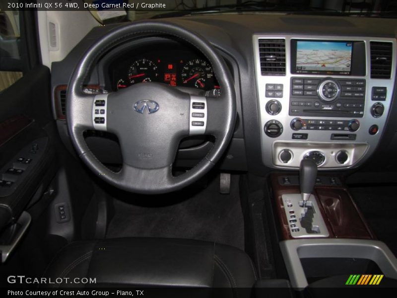 Deep Garnet Red / Graphite 2010 Infiniti QX 56 4WD