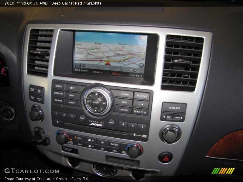 Deep Garnet Red / Graphite 2010 Infiniti QX 56 4WD