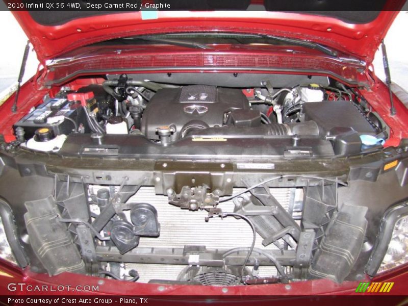 Deep Garnet Red / Graphite 2010 Infiniti QX 56 4WD
