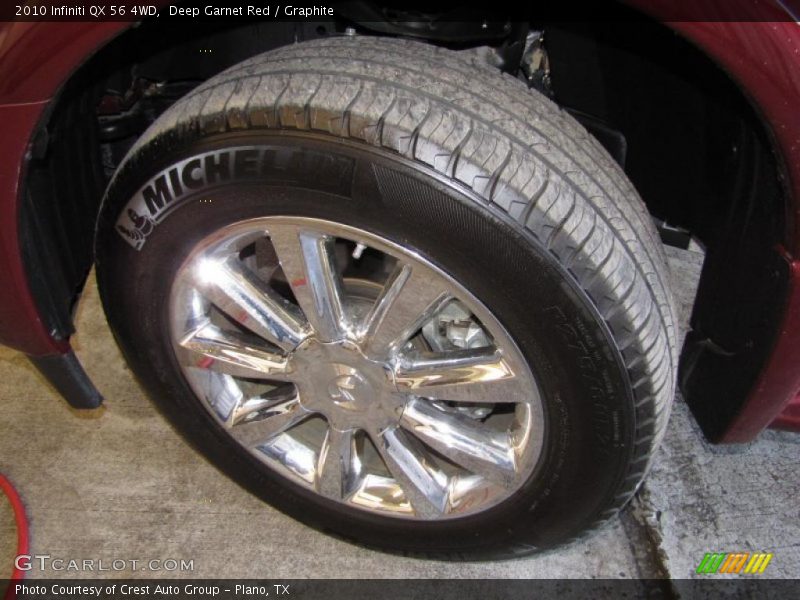 Deep Garnet Red / Graphite 2010 Infiniti QX 56 4WD