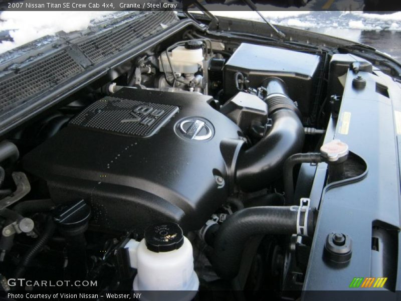  2007 Titan SE Crew Cab 4x4 Engine - 5.6 Liter DOHC 32-Valve V8