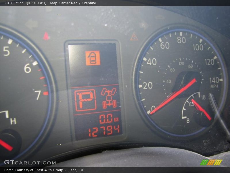 Deep Garnet Red / Graphite 2010 Infiniti QX 56 4WD